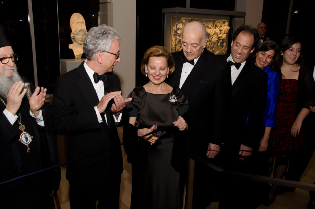 The Jaharis family at the Inauguration of the Mary and Michael Jaharis Galleries of Greek, Roman, and Byzantine Art at the Art Institute of Chicago