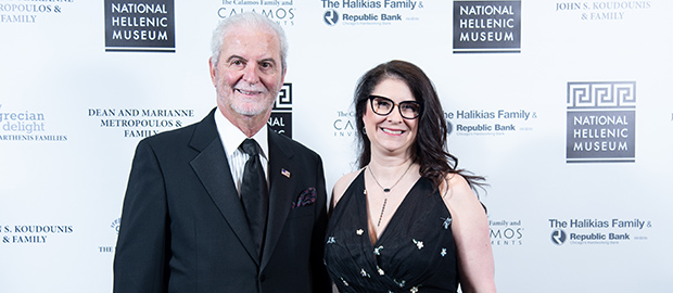 John Calamos, the chairman of the museum and his daughter, Dr. Laura Calamos who is the president of the museum, PHOTOS: ELIOS PHOTOGRAPHY