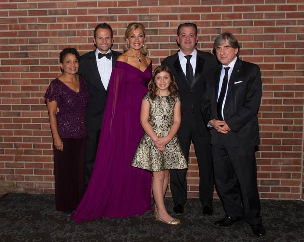 LeeAnn Trotter, Lou Canellis, Eleni Bousis, Alexandra Marousis, Dean Marousis, Leonidas Platanias, MD, PhD; PHOTO: CHRIS BOUBRIS PHOTOGRAPHY