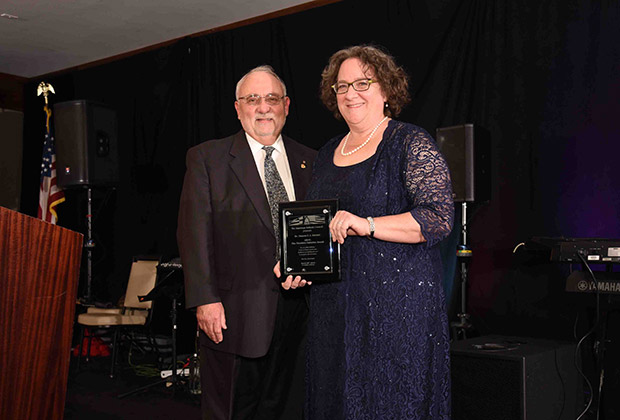 AHC President & Chairman Dr. James F. Dimitriou and Theodore Saloutos Award Honoree, Dr. Sharon E. J. Gerstel