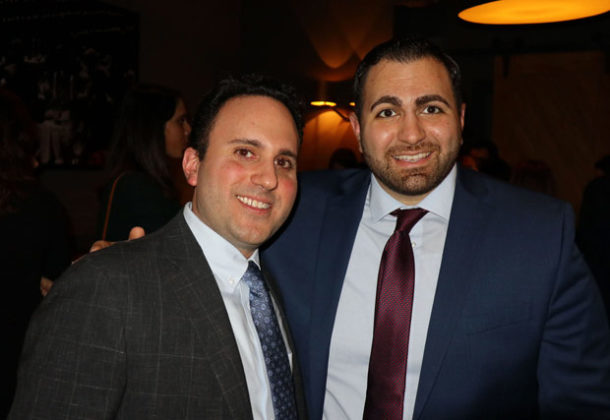 Konstantinos Belesis (left) with candidate for US Congress Mike Tannousis. PHOTO: ETA PRESS