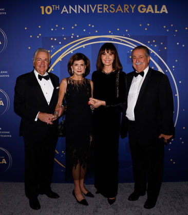 (L to R) THI Board President George P. Stamas, Georgia Stamas, Paula Liveris, and THI Board Chairman Andrew N. Liveris