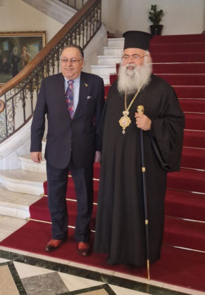 Meeting Archbishop of Cyprus Georgios