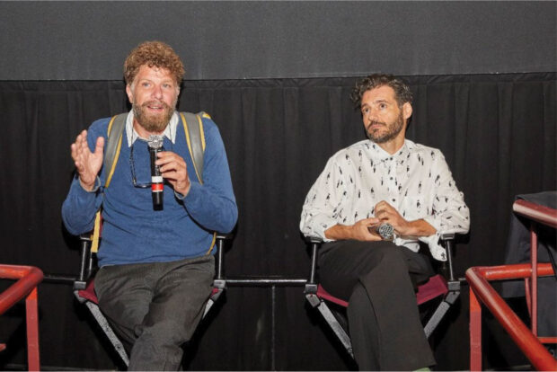 Director Haris Vafeiadis and Expo host, award-winning actor, Thanos Tokakis take questions from the audience following the opening-night screening of their film, Little Things That Went Wrong; PHOTO: ANASTASSIOS MENTIS