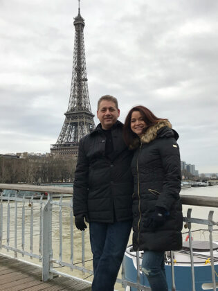 John and his wife Sonia in Paris